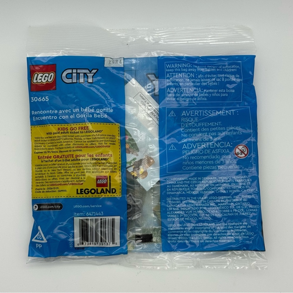 LEGO City Baby Gorilla Encounter Set (30665) - Picture 2 of 2